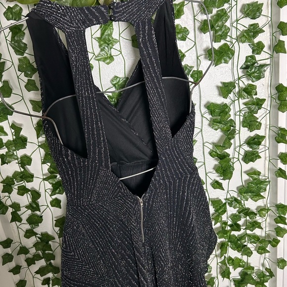 Purple Snow Black Sleeveless Halter Mini shorts - Picture 2 of 4